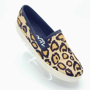 Sam Edelman Becker Sneakers Leopard Calf Hair 8M